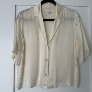 Wilfred Cream Satin Blouse